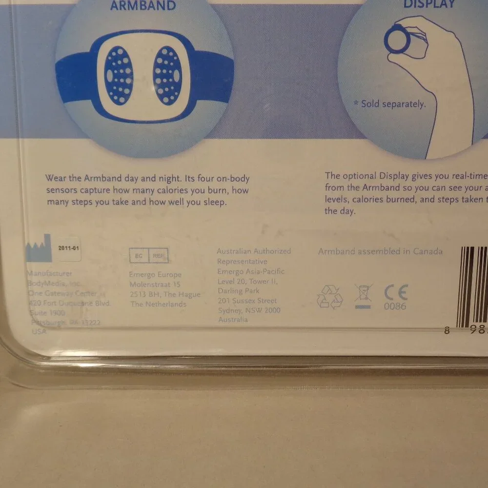 BodyMedia FIT Armband / New / Body Monitoring Weight Management System